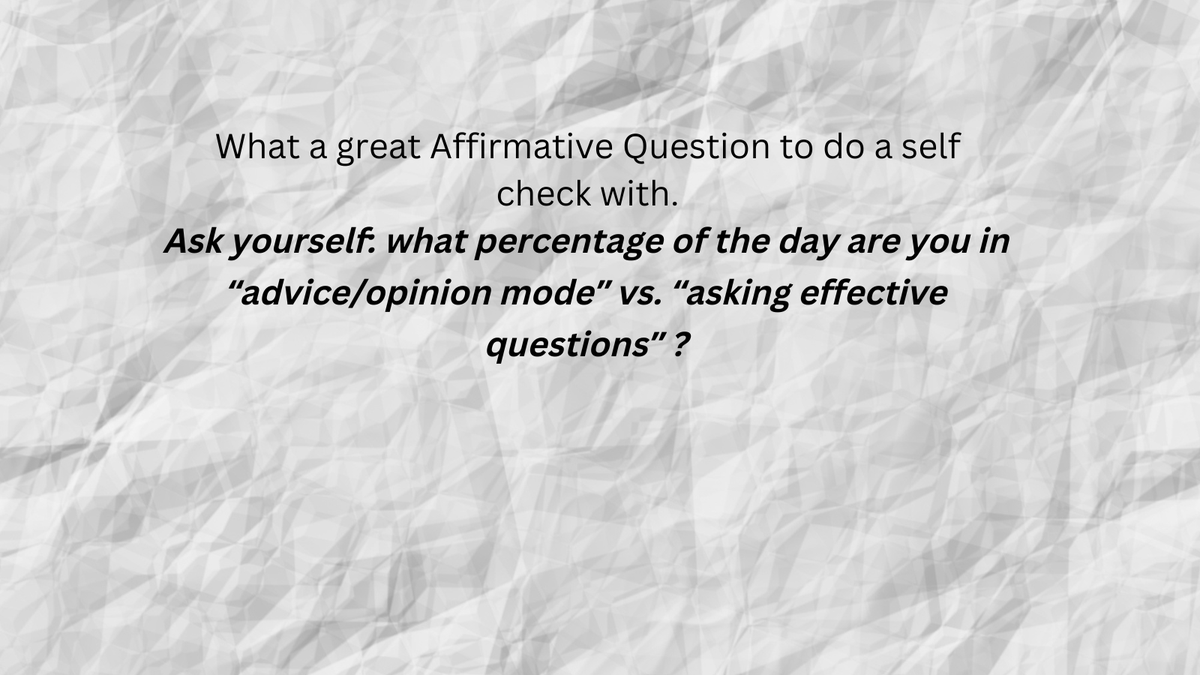 NicholaLynagh's tweet photo. How often are you in advice mode? How does that serve the other?

#coachingpowerfullearningtool #questioning #thinkingpartner https://t.co/j8zmZOk8K9