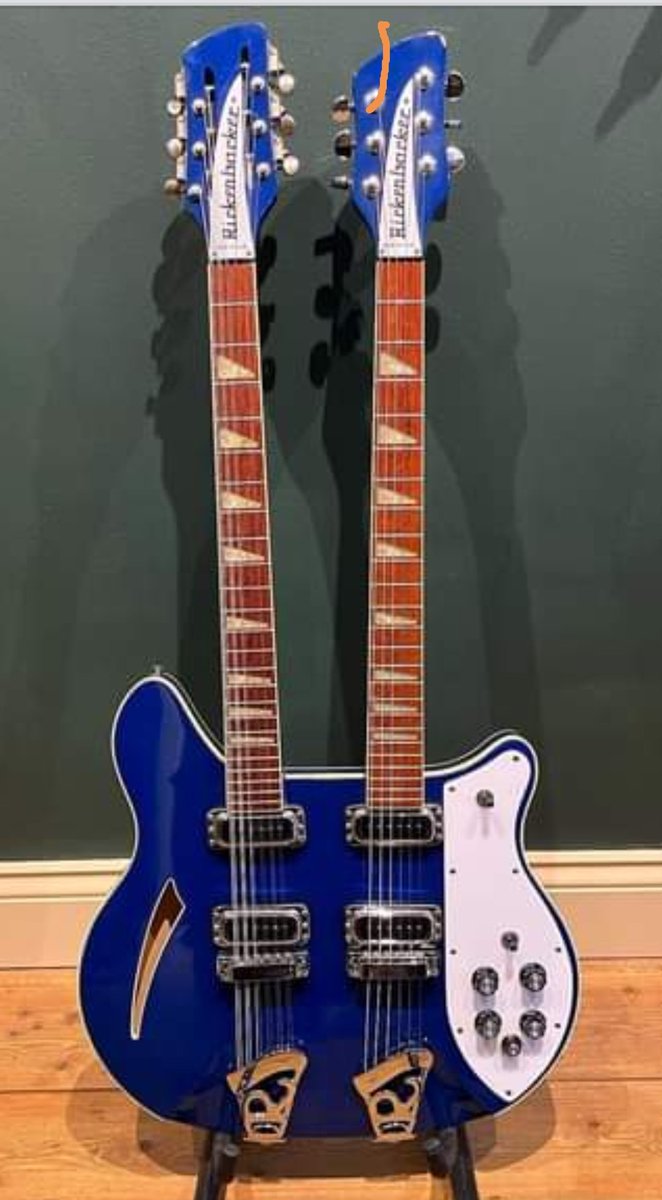 BluesmanMikeF's tweet photo. Found on a site for Wye Fret Music at Hay on Wye. You don't see many of these! Rickenbacker with half &amp; 'fully' strung option... #KeepIt12 https://t.co/ZEgYYCac74