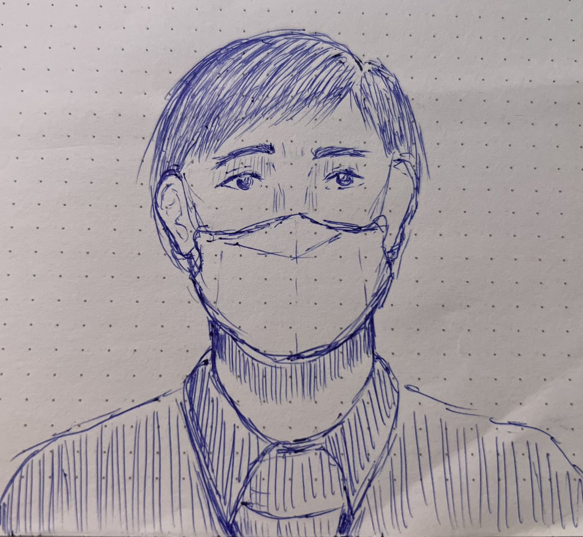 Drawing #art during class ‘cuz why not? Char.