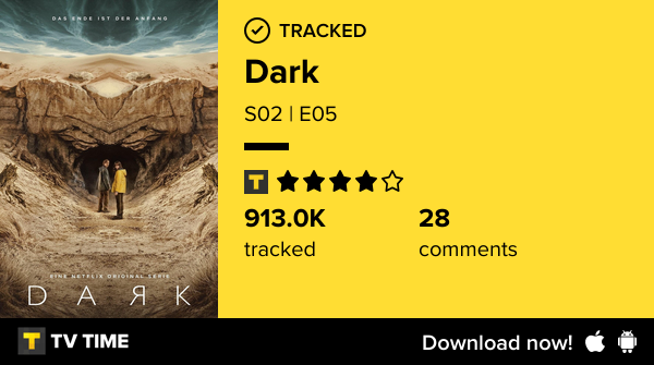 DrimSK's tweet photo. I've just watched episode S02 | E05 of Dark! https://t.co/R2QDe2UvD8 #tvtime https://t.co/mmtCqVjHAq
