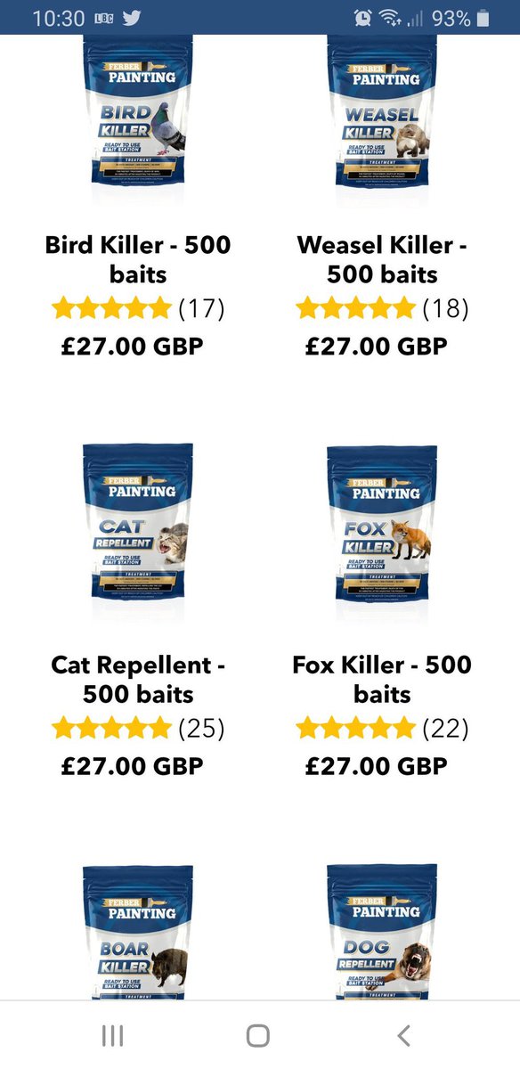 Tell me <a href="/FerberPainting/">Ferber Painting</a> do you have any ‘Ignorance Killer’ ? Or maybe some pellets to drag ones thinking into the 21st century and the midst of a biodiversity crisis ? This is horrific - you should be utterly ashamed .