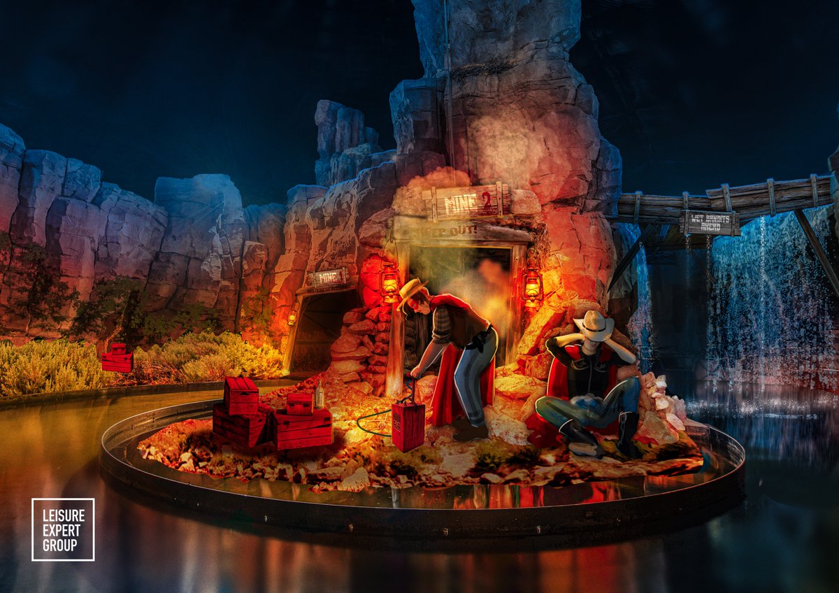 Leisure_Expert's tweet photo. .@ontdekslagharen remodeling the Wild West Adventure ride into a brand-new experience!

The Red Bandits are now in charge of the river ride and they challenge you to become one of them. LEG supported Slagharen to transform the ideas into designs and production. https://t.co/OtpO3kHf0p