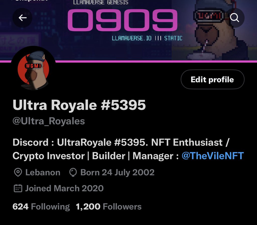 Ultra_Royales's tweet photo. In Only 21 Days, I Managed To Get 200 New Real Followers! Thanks For Every Person Who Supported Me In My Journey! #Family Our Journey Is Long! Let’s Keep Building Together!
Much Appreciation For Y’all🤍
#UltraNews #UltraFam #Web3Fam https://t.co/ADdpCkurHB
