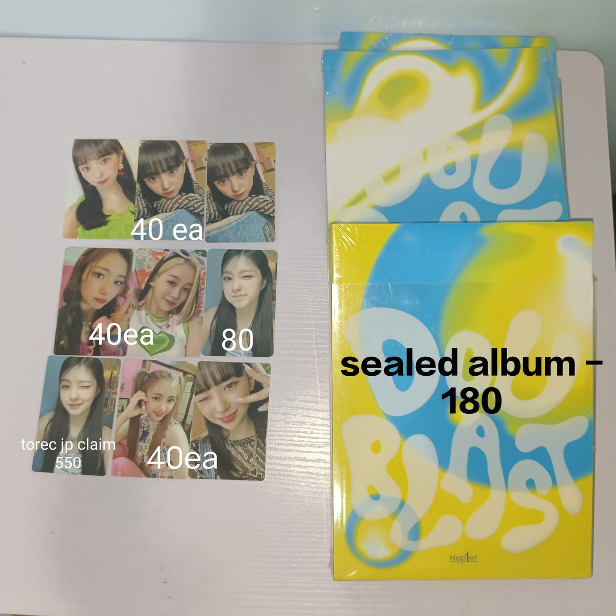 xiaocartz's tweet image. wts lfb ph 
kep1er doublast album pc

▪︎ onhand
▪︎ must not be sensitive to flaws
(w/ album marks)
▪︎ dop: 50% dp + 1 day rembal / payo + pf + lsf
▪︎ mod: sco / flash exp / direct ggx

t. kep1er album pcs yeseo youngeun hikaru karu mashiro dayeon