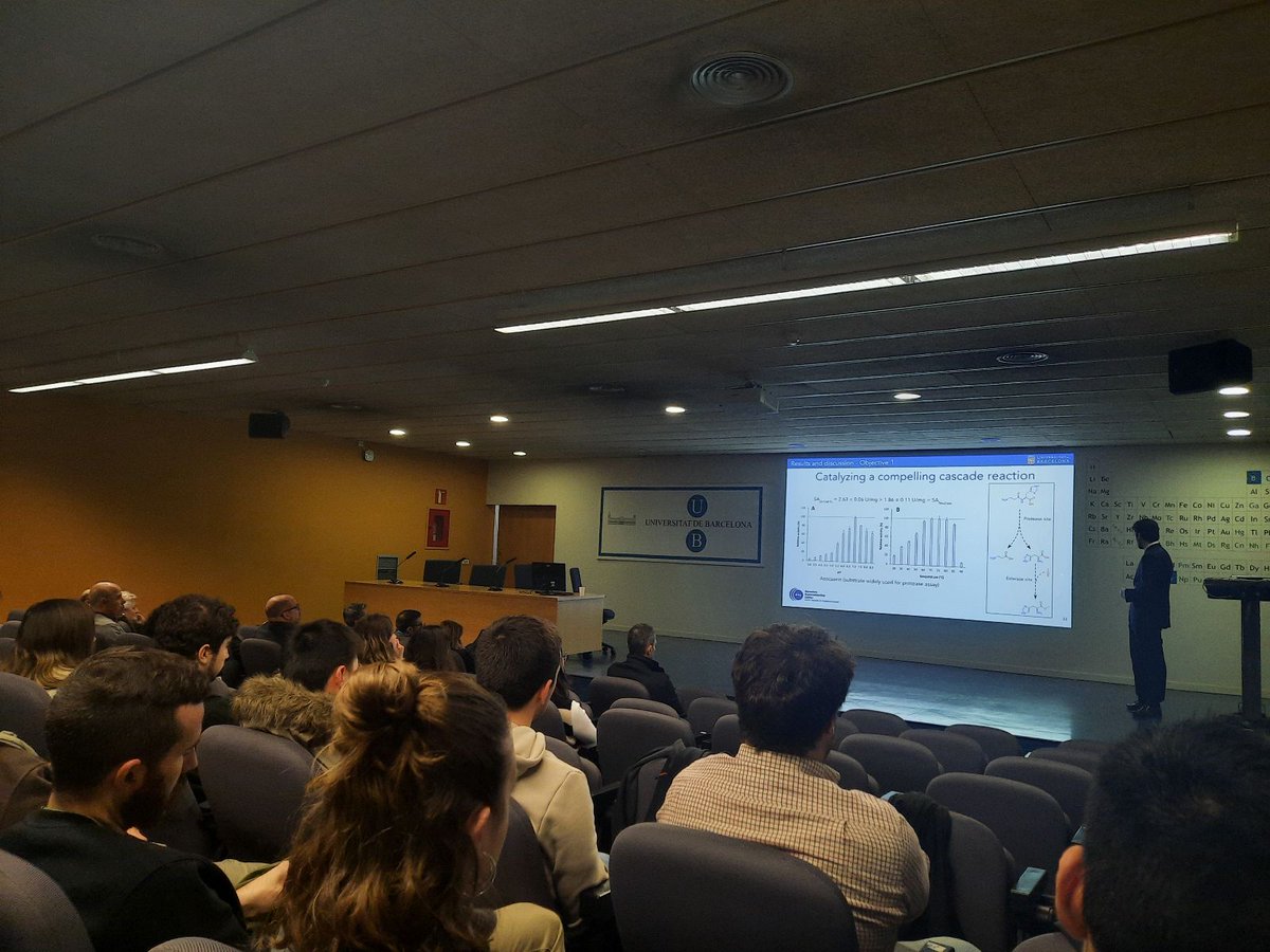 Proud of Sergi Rodà Llordés who defended his #PhD thesis entitled 'Computational study and rational design of pluriZymes'. #enzymeengineering

After a thrilling scientific discussion, he obtained the highest qualification !!

@CRovira_Bcelona @MarcGBQ @Shahgaldian_Lab

@BSC_CNS