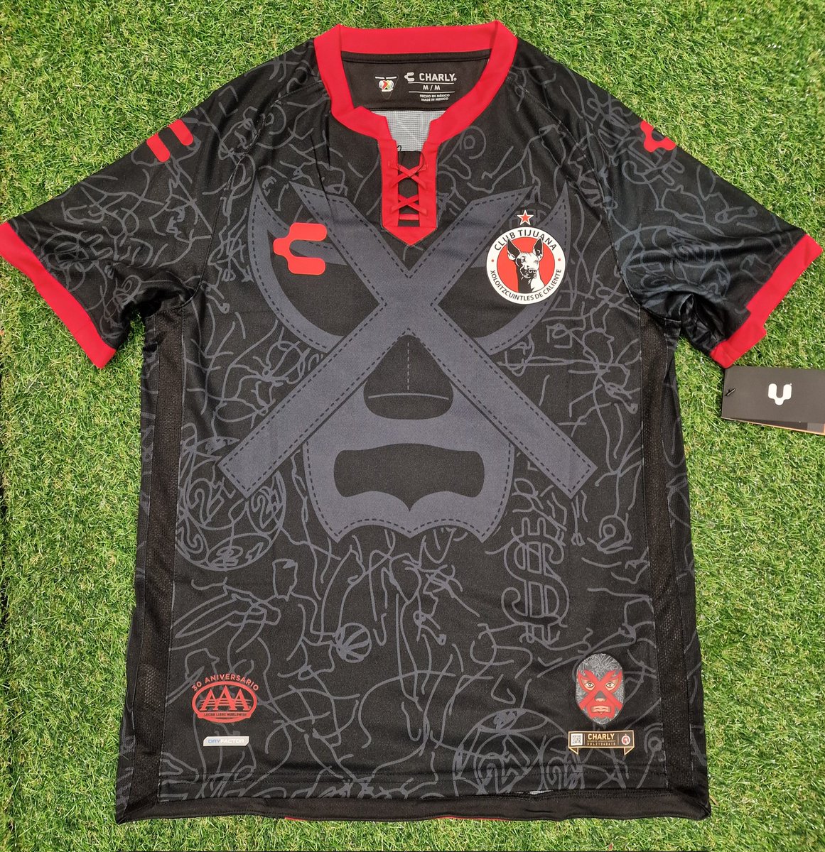 MystiqueJerseys's tweet photo. Our first Vault jersey of 2023! 

👉 https://t.co/RDL0gPajPp
👉 £39.99

🔄 Retweet for the chance to win one of these Tijuana Lucha Libre 👕 https://t.co/EpSaTiT1fS