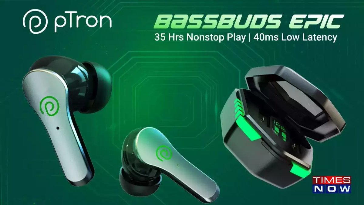 TimesNow's tweet image. #pTron launches Bassbuds Epic Gaming #TWS earbuds for Rs. 799.

Read More: bit.ly/3k9Xg65