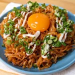 やばい。美味しそう。悪魔の焼きチキンラーメン油そば。