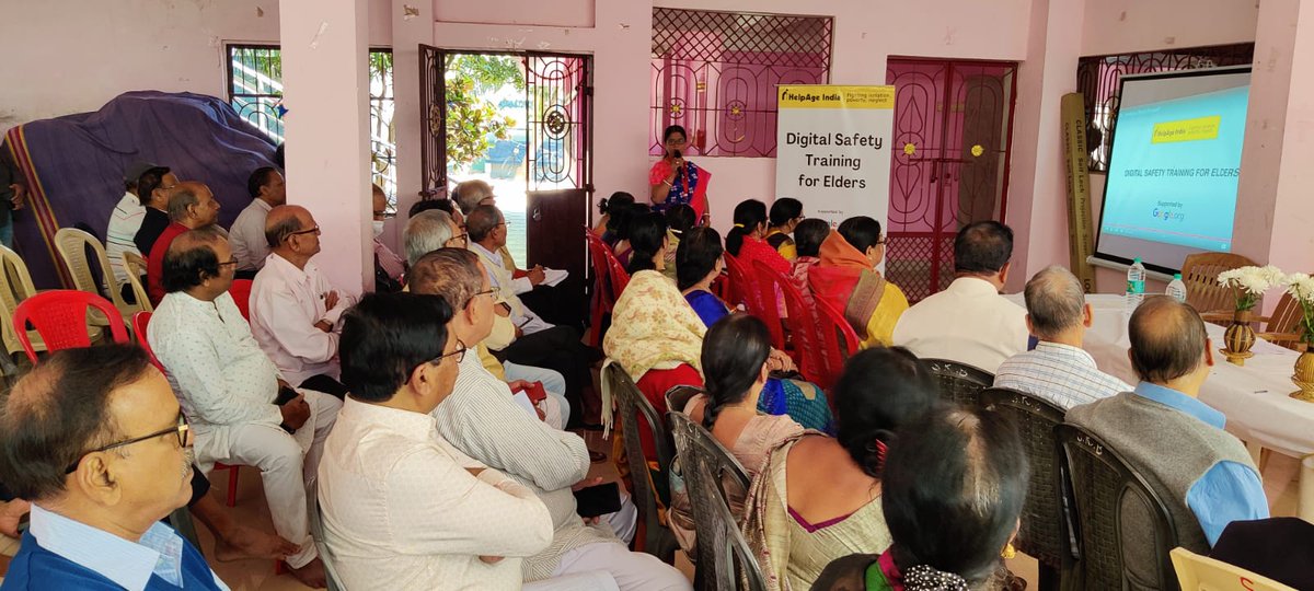 Helpageindia's tweet photo. ...online #scams, paying bills safely, secure #onlinebanking, etc. Here are a few glimpses of a recent workshop conducted in #delhi, #rajasthan, #madhyapradesh, #tamilnadu and #odisha. #project #digital #india #elderempowerment #onlinesafety #digitallyempowered #elderpower https://t.co/MNcav7b8C4
