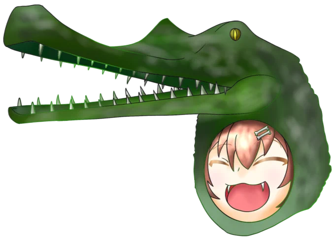 透過されてもワニキャップを外さないころさん 