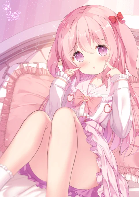 ピンクうさ耳娘 