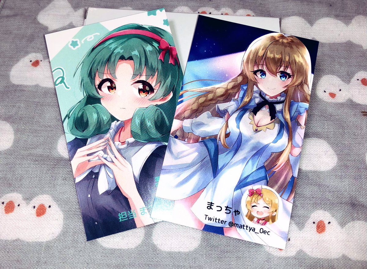 「9thに名刺持っていきます…!昨年と同じデザインですが、もし機会があれば是非…(」|まっちゃのイラスト