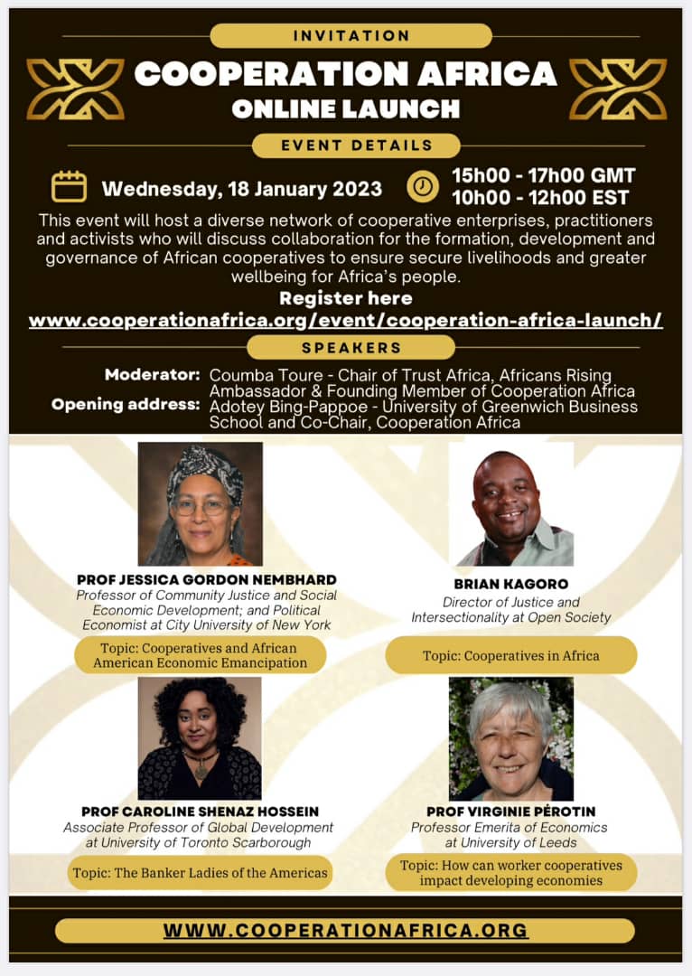 Take note of this upcoming launch of Cooperation Africa a new Pan-African collaborative platform for for African cooperatives! @ICA_AFRICA1 @icacoop @copperlife @AfricaRising; @ngoforum @ucscucoop @UgandaCoop @mtic_uganda @mofpedU @_AfricanUnion @AfricanUnionUN