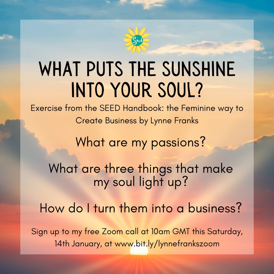 I will be discussing this on my free Zoom call at 10am this Saturday for women ready to start their own business

I founded the SEED Network for women entrepreneurs over 20 yrs ago, &amp; I'd love you to be part of the story as we move into 2023.

Sign up at bit.ly/lynnefrankszoom