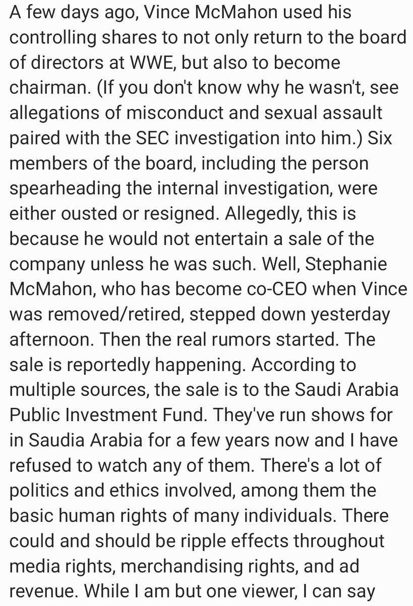 SCLury's tweet photo. A small look into why I no longer support WWE. https://t.co/xWUImKJdY9