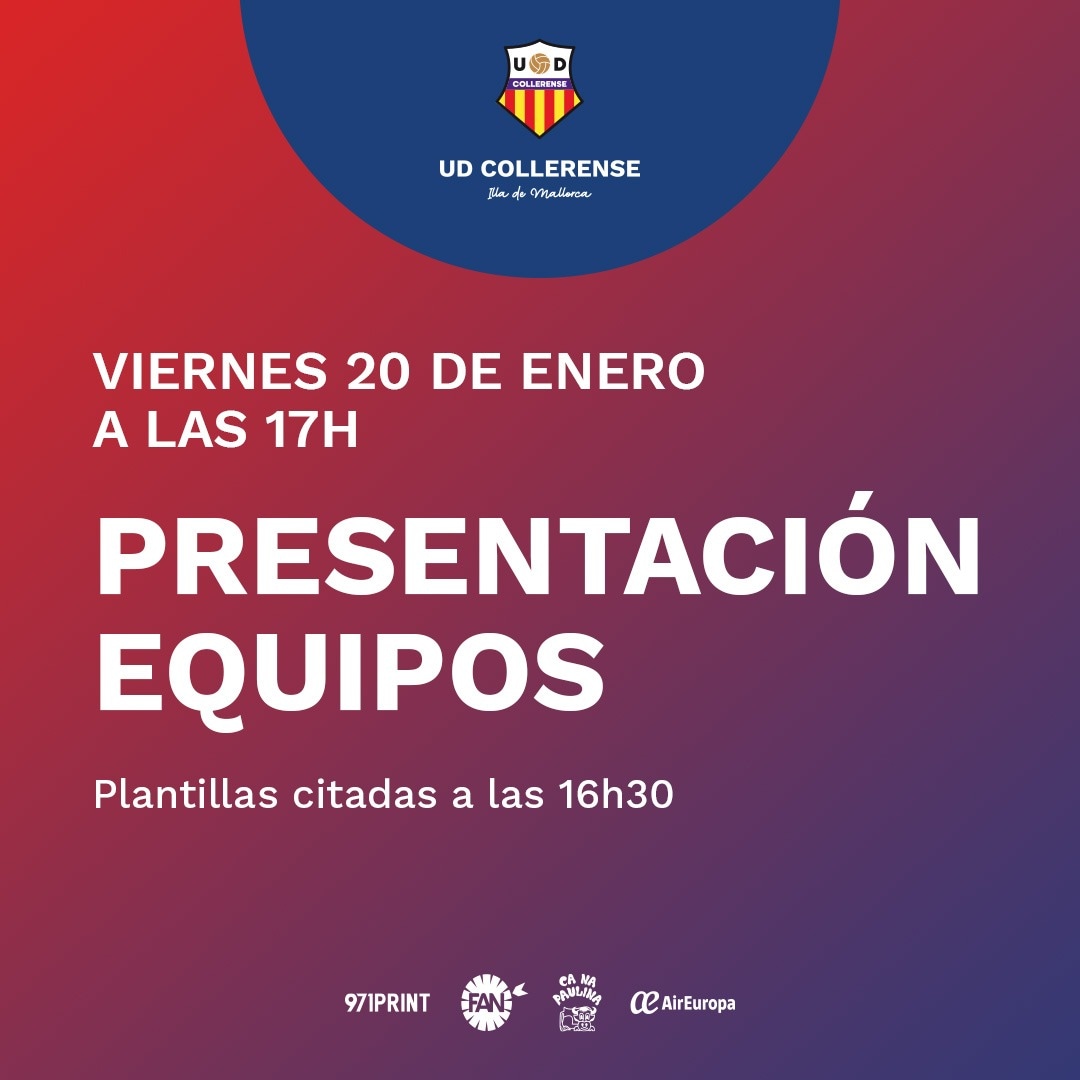 #canteracolle
#3rfef #FemeninoNacional
#yosoydelcolle

👉 Se aproxima la presentación de todos los equipos del Club, que conformamos la <a href="/udcollerense/">Collerense </a>

Te esperamos 🔴🔵⚽