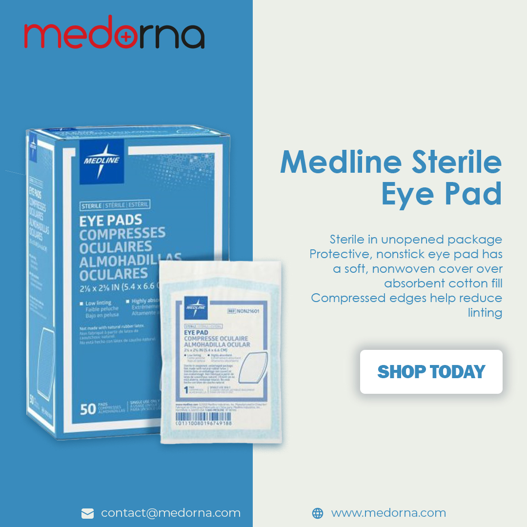 medorna_health's tweet image. Medline Sterile Eye Pad 2-1/8×2-5/8 150 count
Buy Now : medorna.com/.../medline-st…
Medline  sterile Eye Pads are made with a soft non-woven cover over an absorbent cotton filler. its Compressed edges help reduce lining.
#Medline  #eyepad #healthcare #medical #HealthCareProducts