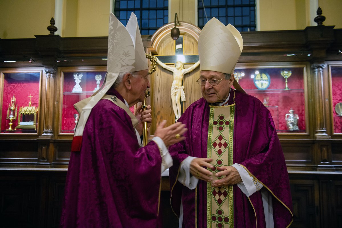 CardinalNichols's tweet photo. Please pray for the soul of Cardinal George Pell. A lover of cricket and England except when playing against Australia. He bore his wrongful imprisonment without bitterness. I enjoyed his company in Rome just last week. May he rest in peace. https://t.co/KEmtSfkj6I