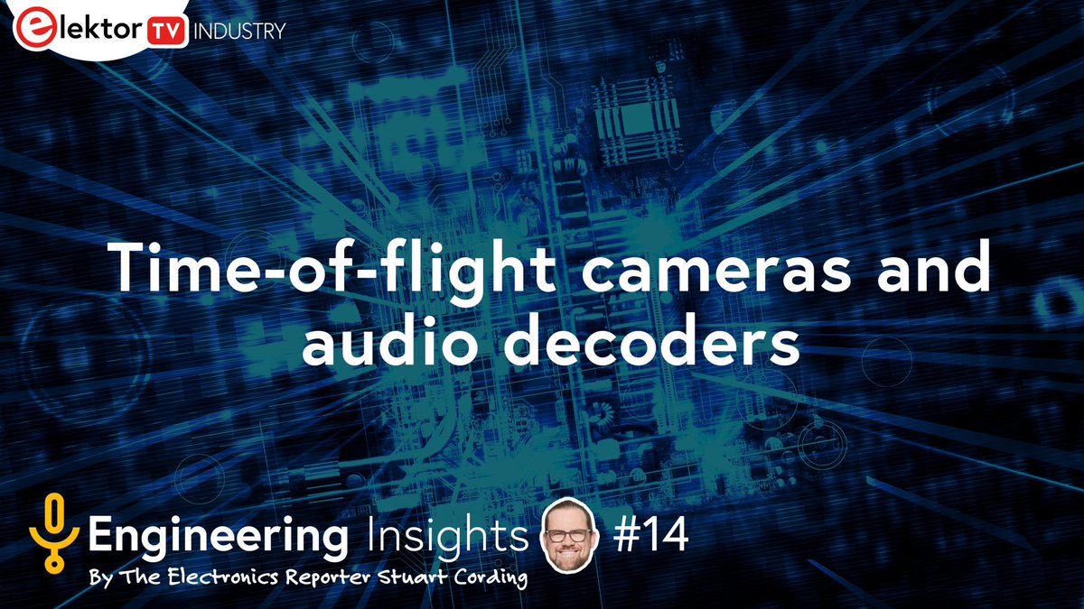 Elektor Engineering Insights kicks off 2023 with a deep dive into #audio and #video applications. <a href="/stuartcording/">The Electronics Reporter | Stuart Cording</a> will be talking to <a href="/ADI_News/">Analog Devices, Inc.</a>'  Tony Zarola about ToF cameras and Matt Prewett about a consumer audio application that uses it. 
ow.ly/Jxi850MnyeI