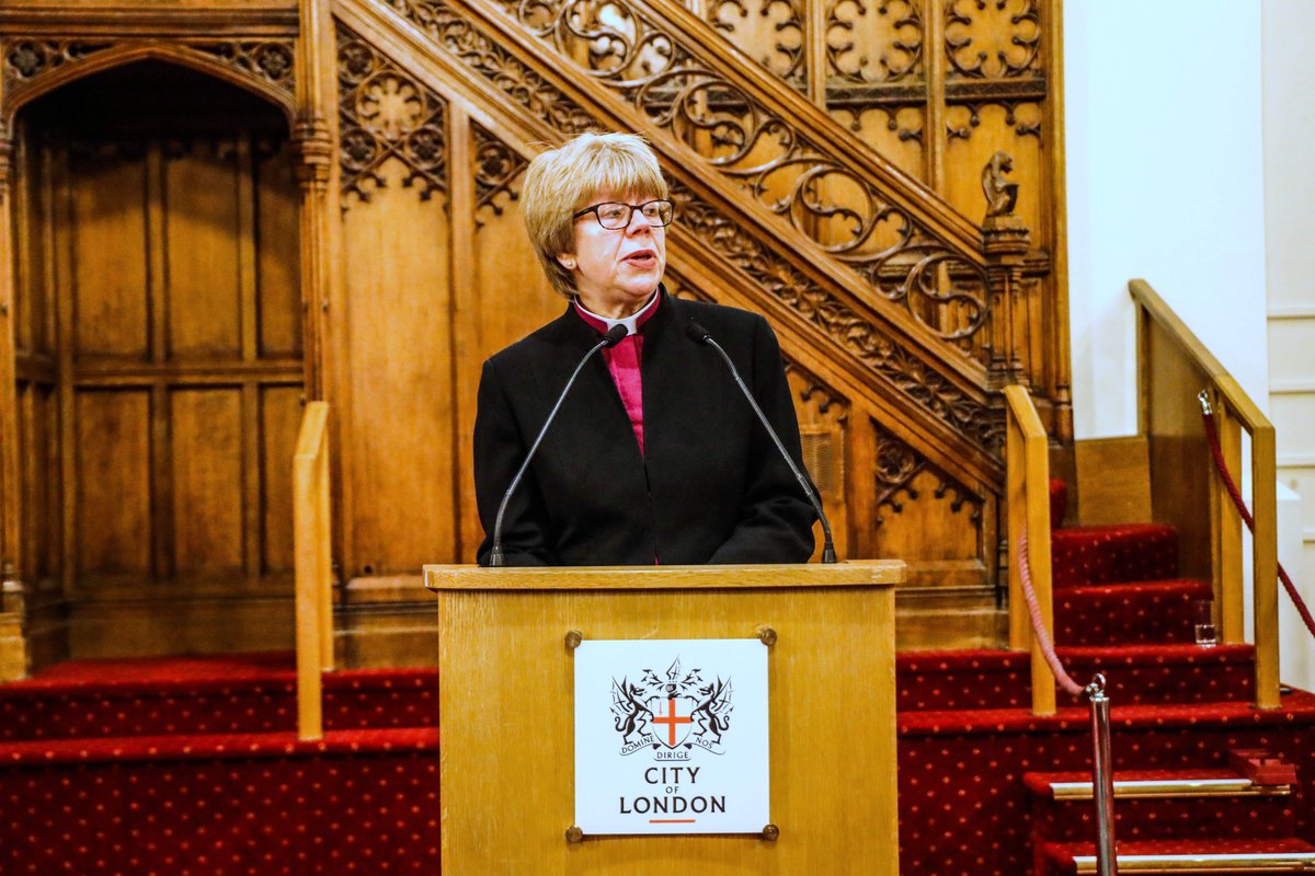 Wren300M's tweet photo. Thank you for everyone who attended the #Wren300 launch at @GuildhallArt. A special thanks to @bishopSarahM, @citylordmayor, Sir Laurie Magnus @HistoricEngland for introducing the project &amp; the Square Mile Coral Scholars for their wonderful performance. 
(c) Paul Quezada-Neiman. https://t.co/QuOlF0krbm