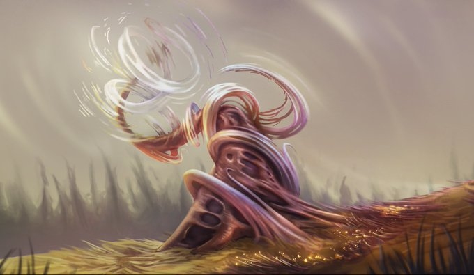 OlenaMalinovska's tweet photo. Today I tell you about the #Vuhsa, they are the #Howlers.

Also it are known as Thirds in Ziz Kurk

Wises believe it is a third entity ensorcelled by both entities while #Rutasar and #Teriser part from each other. 
 #ShaarTrees #MetaRPG #ShaarMining https://t.co/MPZtcqGYTT