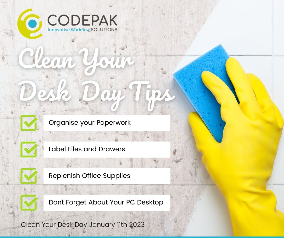 CodepakSolution's tweet image. After the new year, we begin everything with a fresh start. The reason for cleaning of desk or workspace is that it leads you toward success.
Here are some tips to help you keep your workspace clean and organized.