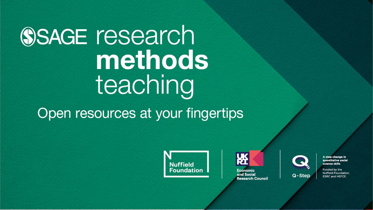 Sage_Methods's tweet photo. Engaging quantitative #researchmethods students in the #socialsciences can be tough!

We have tried and tested #OpenAccess materials available - sourced directly from the #QStep centres in the UK, it couldn't be easier to get inspired.

Access here: https://t.co/s6lzIohv1f https://t.co/4xmEvNgiOV