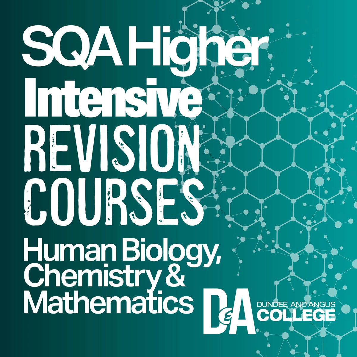 Do you know a young person studying for Highers and needing a bit of extra help with revision? 📚📝 

Check out our intensive revision courses starting in February &amp; March > buff.ly/3oorWzN 

#ChooseCollege #ChooseDA