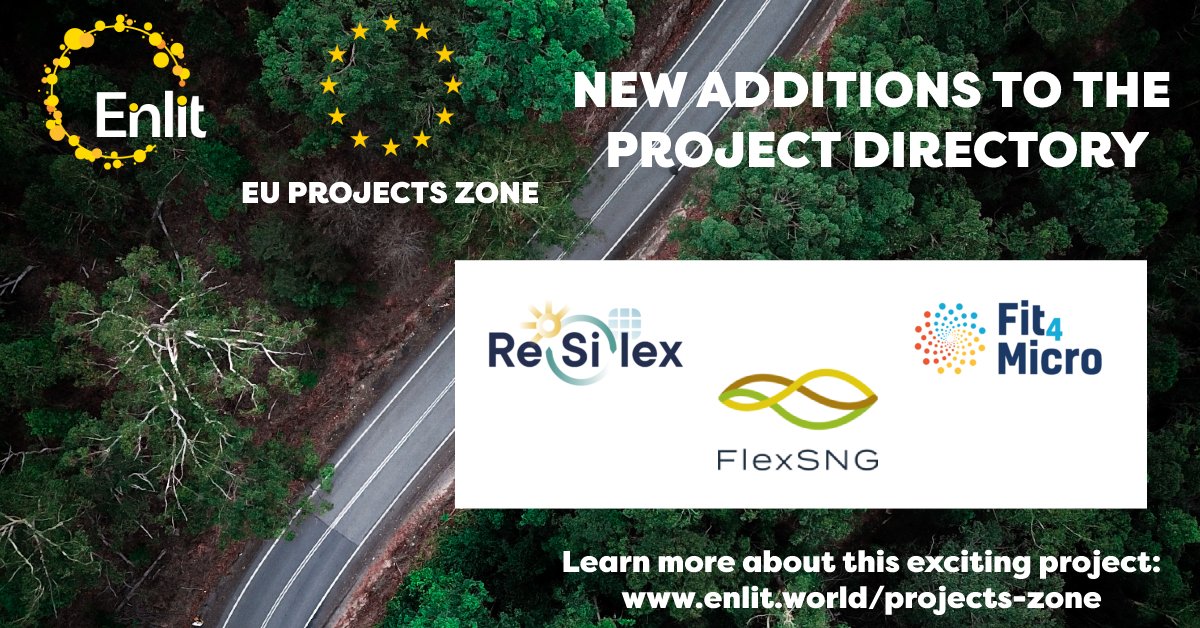 We're pleased to welcome THREE 🆕 additions to the project directory, taking us up to 280 projects in our directory!

RESiLEX  | <a href="/flexSNG/">FlexSNG</a> Project | <a href="/Fit4Micro/">Fit4Micro Project</a> 
  
View the full directory here: enlit.world/projects/