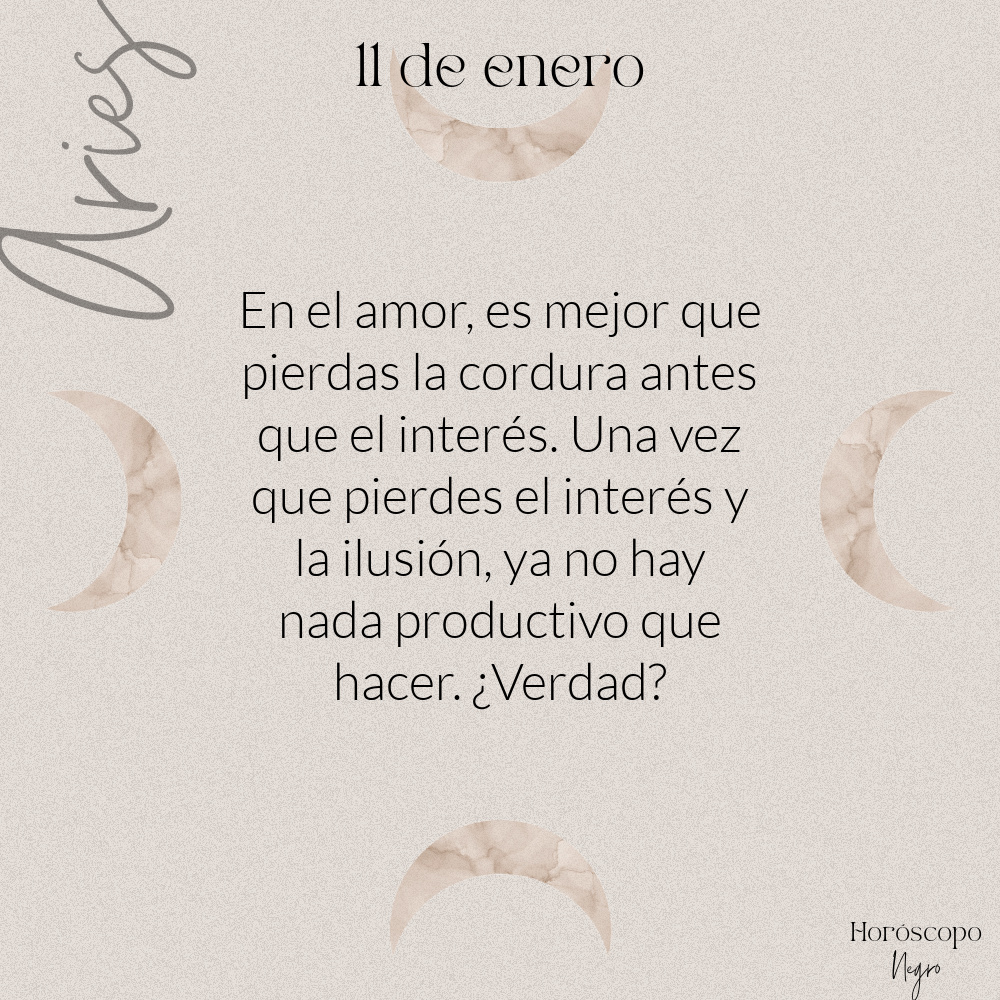 aries_hn's tweet photo. El horóscopo diario del 11 de enero para #Aries ♈️🔮 #horoscoponegro #horoscopodiario https://t.co/43i6hw1LNa