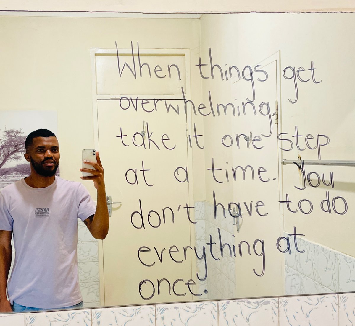 guy_maluleke's tweet photo. WHEN THINGS GET OVERWHELMING, TAKE IT ONE STEP AT A TIME.
YOU DON'T HAVE TO DO EVERY THING AT ONCE.
#Loadshedding #mirrorquote https://t.co/243WVZEiq7