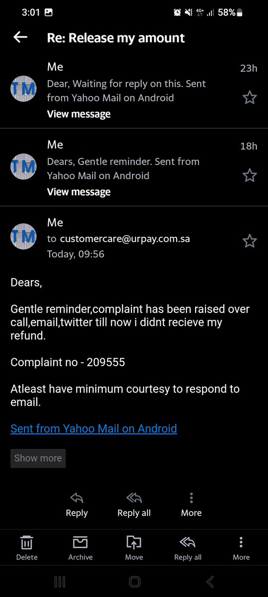 MThufail's tweet photo. @urpay_sa Still i didnt recieve my refund after 8 call request,5 tweets,and many emails..what a pathetic service. @alrajhibank_en https://t.co/FNjMMTn3Nv