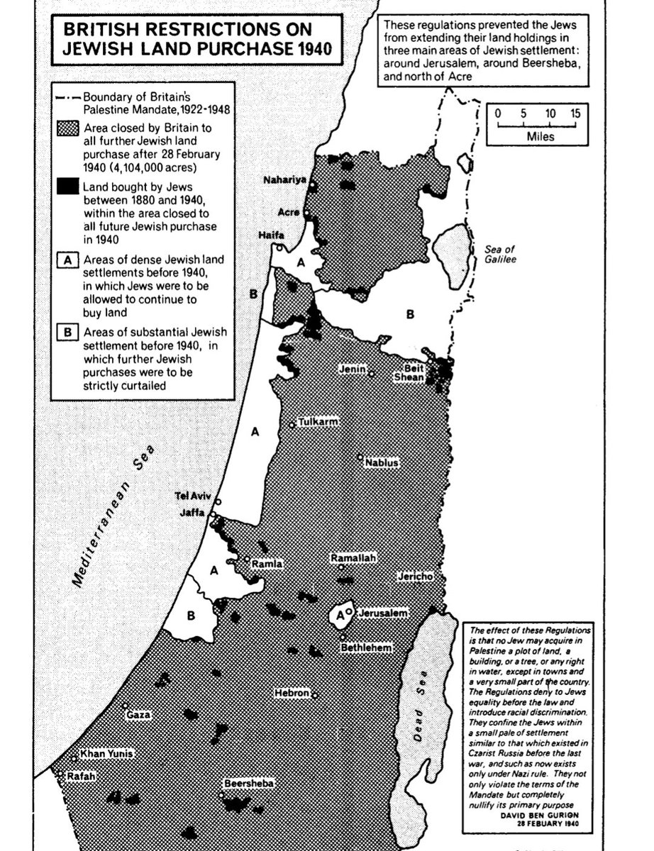 AdinHaykin1's tweet photo. "the British colonial overlords who forcibly evicted tens of thousands of Palestinians from their homes for the Jews"

Nonsense,
The British gave the Palestinian Arabs 20× times more land than to the Jews and restrict Jews from buying land https://t.co/KKDcAUTlUG