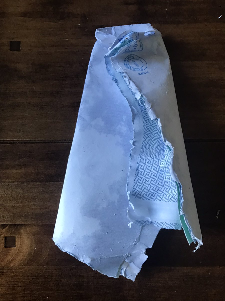 This was how I received a letter this morning through #AnPost Certificates for my children to show their fundraising donation to <a href="/TempleStreetHos/">CHI at Temple Street</a>  <a href="/AnPostvox/">AnPost</a> not great.