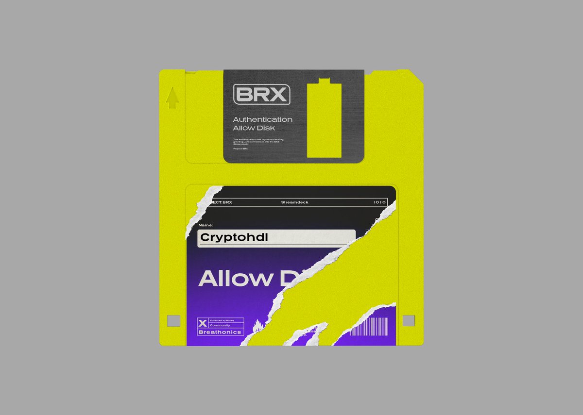 Allow Disk printed!

Join me to help <a href="/binary1010_BRX/">Project: BRX</a> and @breathonics save humanity from #zerocorp.