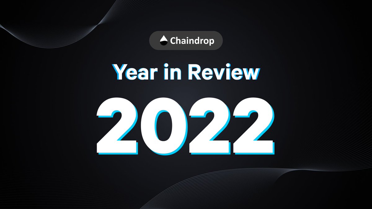 ChainDropFaucet's tweet photo. 1/Finishing off 2022 year in style🎉

🏆Take a look at the milestones we've accomplished at https://t.co/P27T2HDLUQ

A quick thread🧵: https://t.co/QfuwrwPycm