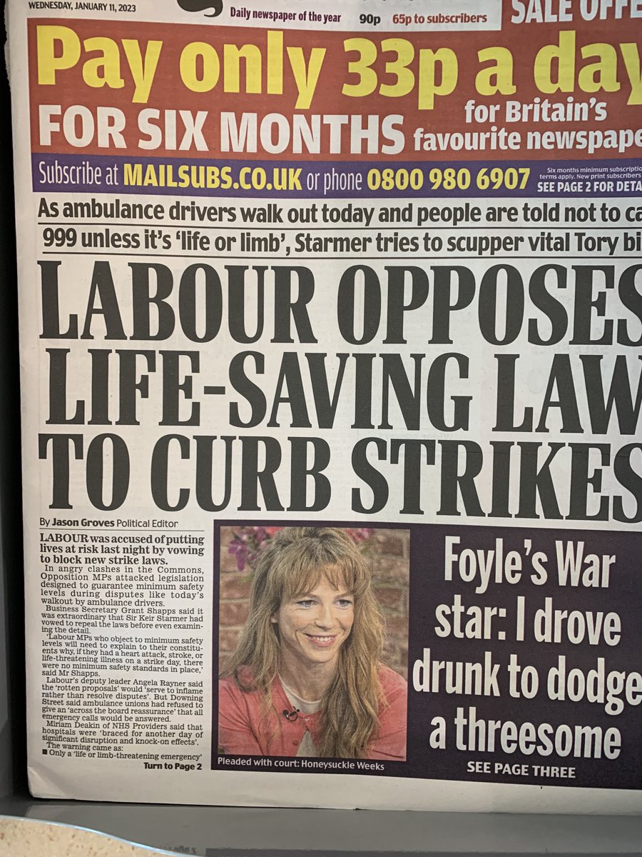 The Daily Mail doing its level best once again to spread lies and Tory propaganda

#DailyMailLiars #ToryPropaganda