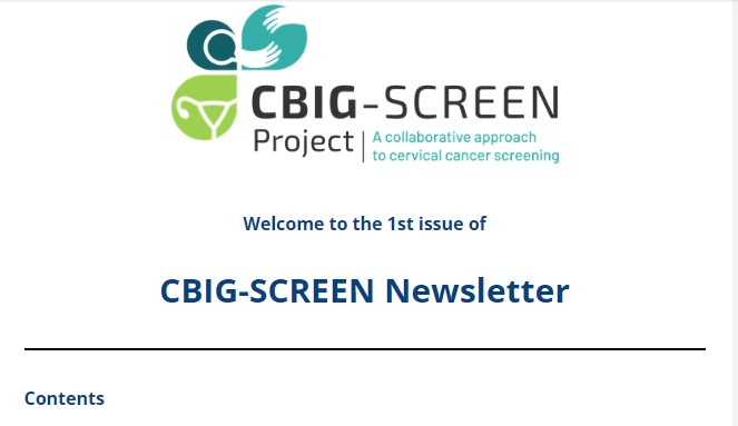 #ThrowbackThursday to January when our first @CbigScreen newsletter was published 🥳
⬇️Please click on the link below to read all about CBig-Screen and how we’re working to improve #cervicalcancer #screening access for marginalised populations across Europe!