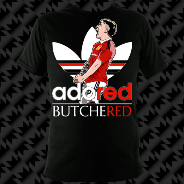 UtdadoRED_'s tweet photo. By far the most popular tshirt design apart from the Keane Xmas Jumper
Get your ButcheRED Tshirts here at
https://t.co/WW8QYRcv6d
Enter code 'BoxDay25' for a 25% discount &amp; a Lisandro Pin Badge FREE (while stocks last)
Please RT
Cheers
#MUFC #ManUtd #adoRED #Tshirts #Lisandro https://t.co/HlBfHXYoer
