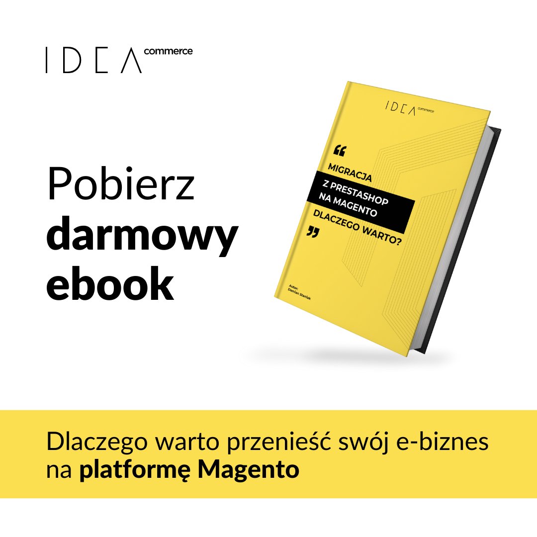 IdeaCommerceSA's tweet photo. Zastanawiasz się nad zmianą platformy sprzedażowej❓
Ten #ebook 👉 https://t.co/rl0FJJsJWP 👉 został stworzony z myślą o wszystkich, którzy szukają solidnej alternatywy dla swojego #ecommerce w postaci #Magento. https://t.co/b8Q49vKn0S
