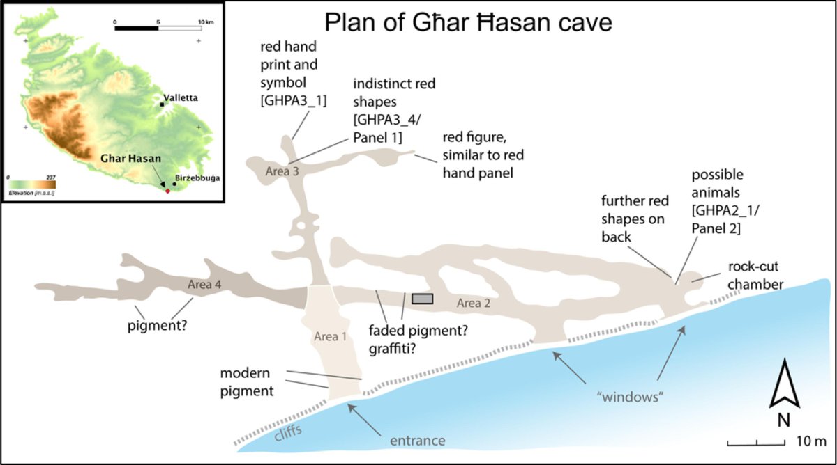 huw_groucutt's tweet photo. Our new paper evaluating the claims for Palaeolithic cave art at Għar Hasan in Malta. With @GuagninMaria, @DrEleanorScerri and many others.  https://t.co/5xp1bbVmS7 https://t.co/SeQ4rOsfNb