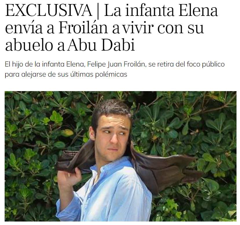ierrejon's tweet photo. A Froilán le pagamos que se vaya de Erasmus a una dictadura para tener como tutor a un evasor fiscal. Cuarto en la línea de sucesión a la jefatura de Estado. Toman a los españoles por tontos. https://t.co/0PkMZpEvON