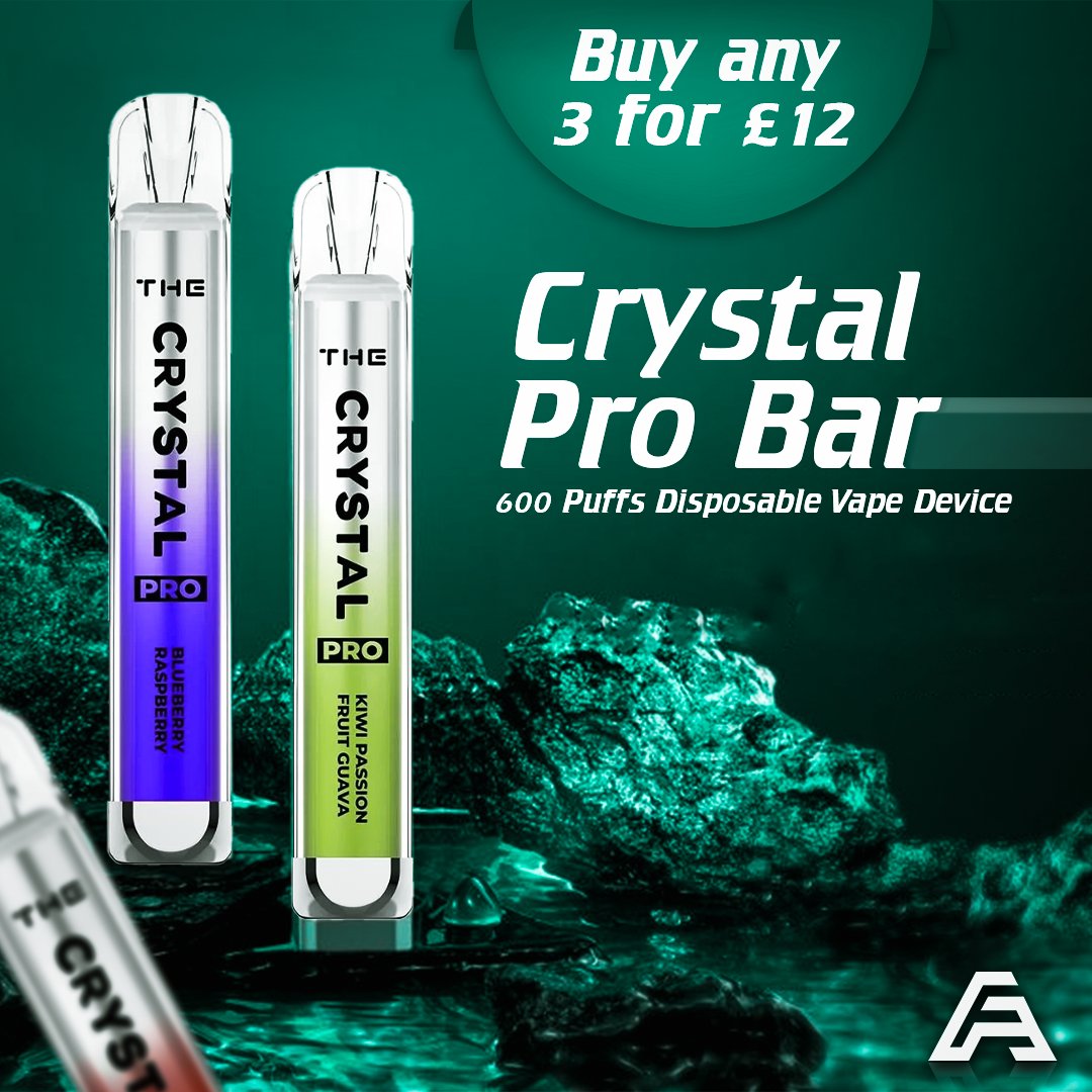 Alectrofag's tweet photo. The disposable vape you have been waiting for is here for you; vape like a pro. Crystal Pro Bar Sky, with an amazing design and 600 puffs, is TPD compliant. With so many stunning flavours for you
Order Now - https://t.co/XWs60jyVph
.
.
#Alectrofag #CrystalProBar #DisposableVape https://t.co/2HEMiL6rKL