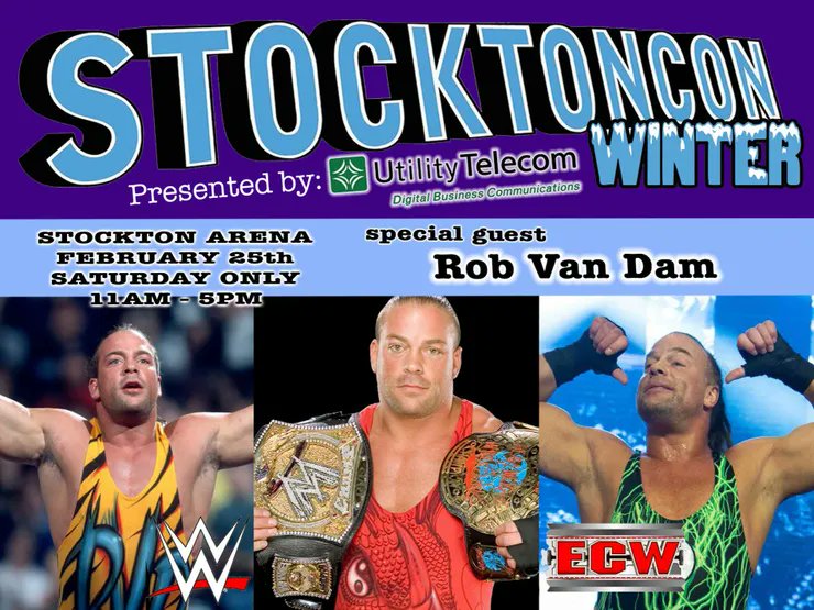 AJKirsch's tweet photo. From presenting at one convention to hosting another!

I'm proud to announce I'll be your host at @StocktonCon in February, celebrating comics, video games, pro wrestling, and anime!

Appearances from @TherealRVD, @RealDDP, @TheRealMorrison, and more!

🎟https://t.co/sdSjuzI2J1 https://t.co/oodeQhXrXS