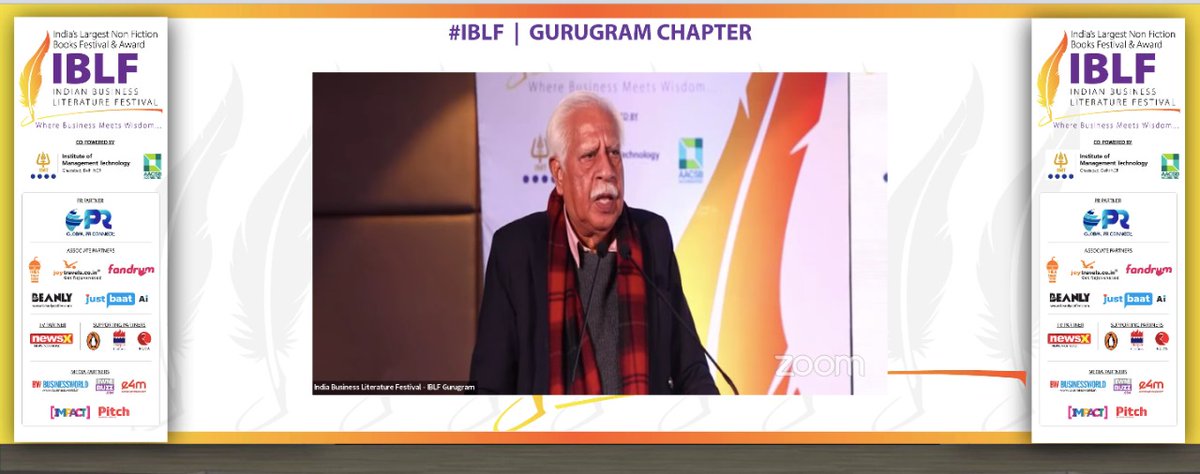 BWBusinessworld's tweet photo. "The next few years are not only going to be turbulent for us, but also for the world," says Jayadev Ranade, President of the Centre for China Analysis and Strategy at 4th Edition of the Indian Business Literature Festival #IBLF #GurugramChapter

Join on: https://t.co/oVZcEoypJY https://t.co/3SmZAn7Jvo
