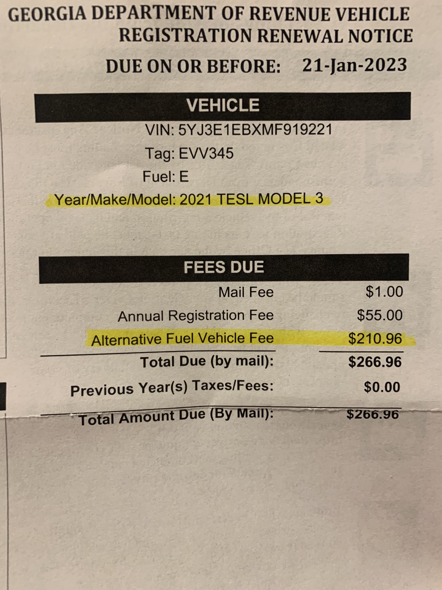 How Much is a Tag for a Car in 2024