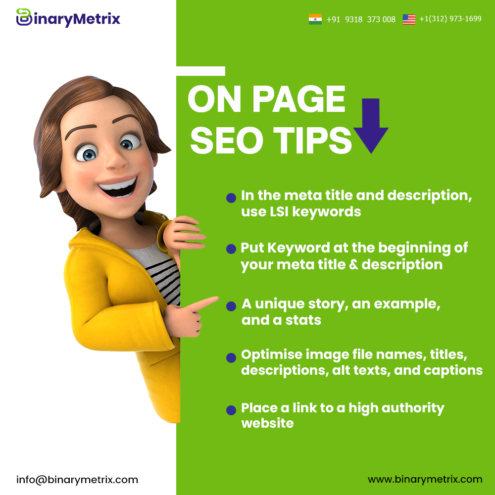 binary_metrix's tweet photo. Check out these tips to boost your ranking with On Page SEO.
Visit our Website :- https://t.co/u3NCqA9CWY
.
.
.
.
.
.
#seo #metatitle #description #Keywords #metatag #alttag #digitalmarketing #seotips #alttext #searchengineoptimization #BinaryMetrix #BinaryMetrixTechnologies https://t.co/8dsdnBAhCh