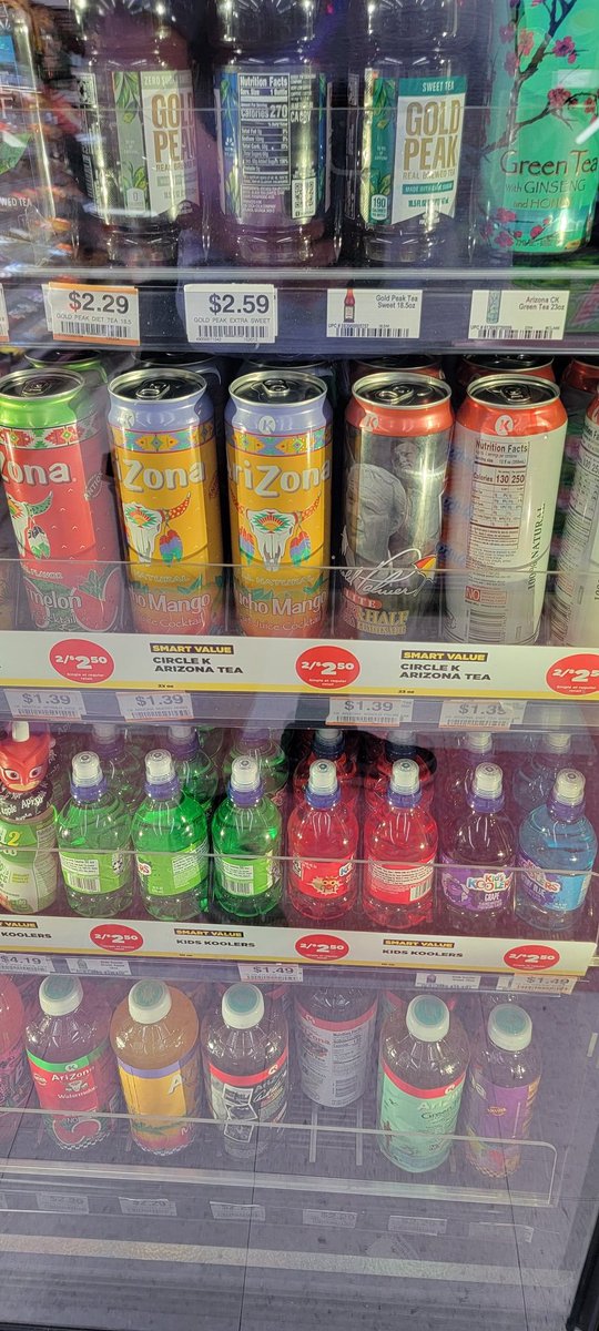 Politicalsnakes's tweet photo. @cvspharmacy Why are you jacking up the price of Arizona teas? Do better https://t.co/miNCNsDlEg