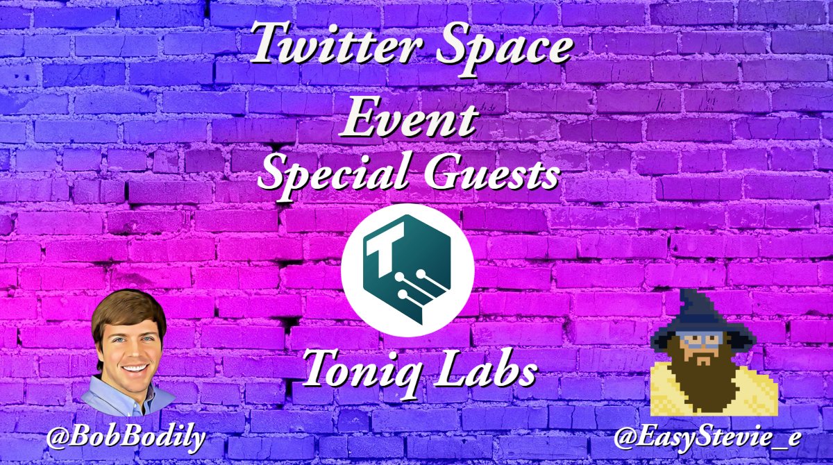 The Swop (@the_swop) on Twitter photo 🎙️Twitter Space📻
We have Toniq Labs with us today!
Give our guests a follow!
<a href="/toniqlabs/">ToniqLabs</a> (@EntrepotApp)
<a href="/BobBodily/">Bob Bodily, PhD 👋 | #BTC #ETH #ICP 🧙🏽♂️</a>
<a href="/EasyStevie_e/">EasySteve</a>
Co-host @TheRealFirearm
Stored on <a href="/TheSwopSpace/">The Swop - Spaces</a> ⏺️
RT to enter Monkey Infinity #NFT Giveaway! $ICP
Set Reminder🔗👇
x.com/i/spaces/1Yqxo… 🎙️Twitter Space📻
We have Toniq Labs with us today!
Give our guests a follow!
<a href="/toniqlabs/">ToniqLabs</a> (@EntrepotApp)
<a href="/BobBodily/">Bob Bodily, PhD 👋 | #BTC #ETH #ICP 🧙🏽♂️</a>
<a href="/EasyStevie_e/">EasySteve</a>
Co-host @TheRealFirearm
Stored on <a href="/TheSwopSpace/">The Swop - Spaces</a> ⏺️
RT to enter Monkey Infinity #NFT Giveaway! $ICP
Set Reminder🔗👇
x.com/i/spaces/1Yqxo…