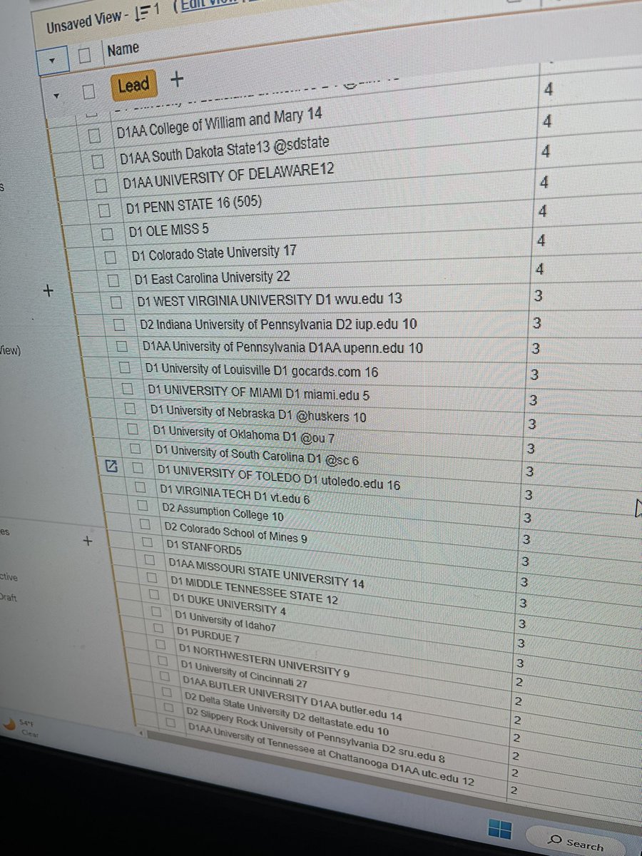 sportsvisionath's tweet photo. Signing day around the corner !! We email 2000 coaches 150 colleges weekly !! We give you weekly reports like the one below . @CoachRack75
@larryblustein
@Matt_prigmore66
@Justin_Tedim
@rogerr_72
@coachhood88
@thecribsouthfla
@prepredzonefl
@sfhssports
@flosports
@flahsfootball https://t.co/FXzYRE1x7w